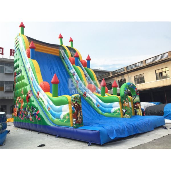 Buy 11X6X9m Commercial Inflatable Slide , PVC Tarpaulin Blow Up Jumping Castle at wholesale prices
