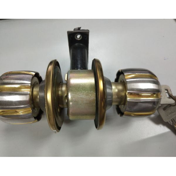 Furniture Round Key Lock Door Knob With Bar Lock Fashionable Appearance