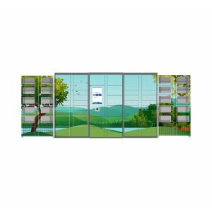 Cooling Big Touch Screen Locker Vending Machine Remote Control