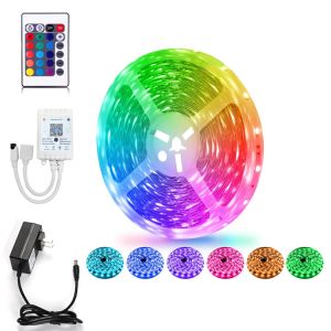 LED Lights Strip with Color Changing Dimmable with Remote Control for Low Power