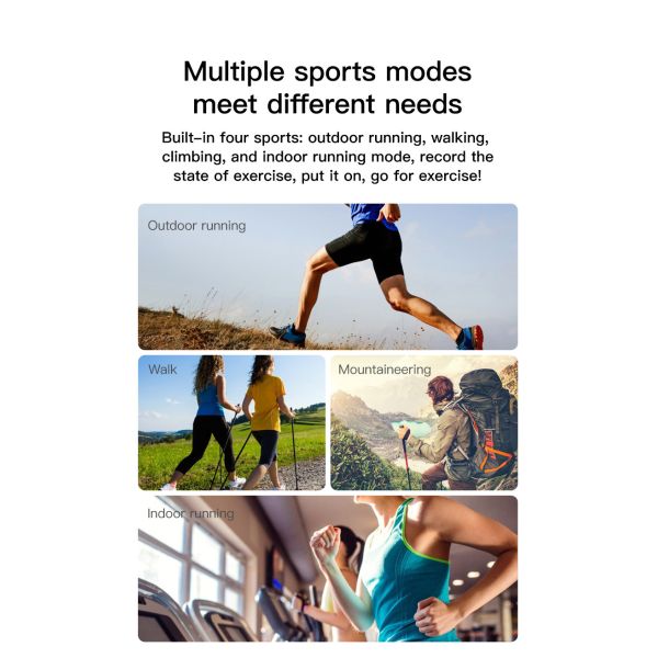 T500+ Fitness Tracker Smart Band Blood Pressure Watch Bracelet IP67 Fitpro Charger