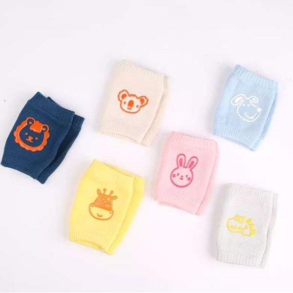 Anti Slip Infant Crawling Knee Pads Anti Drop Cotton Elbow Pads Non Skid