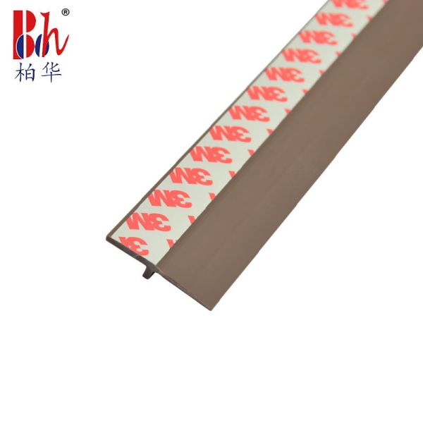 Co - Extruded Brown Pvc Door Bottom Seal With 3M Self - Adhesive Tape Garage
