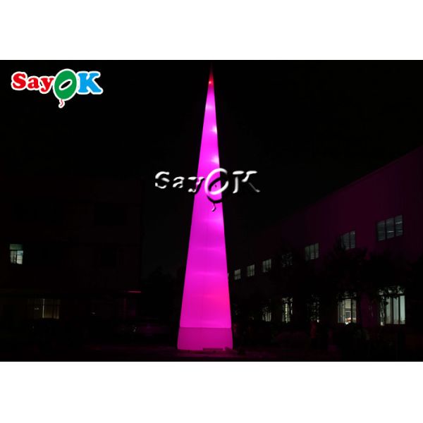 Giant Inflatable LED Cone remote controlled Outdoor Lighting Decoration