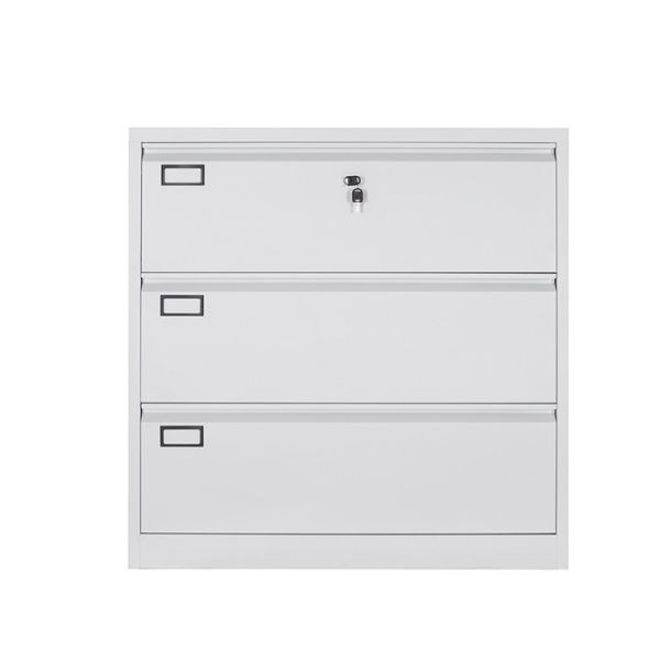 Electrostatic Powder Coating 3 Drawer Steel Filing Cabinet Fireproof Filing