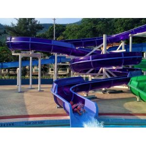 Amusement Park Water Games Equipment Fiberglass Slide for Adults