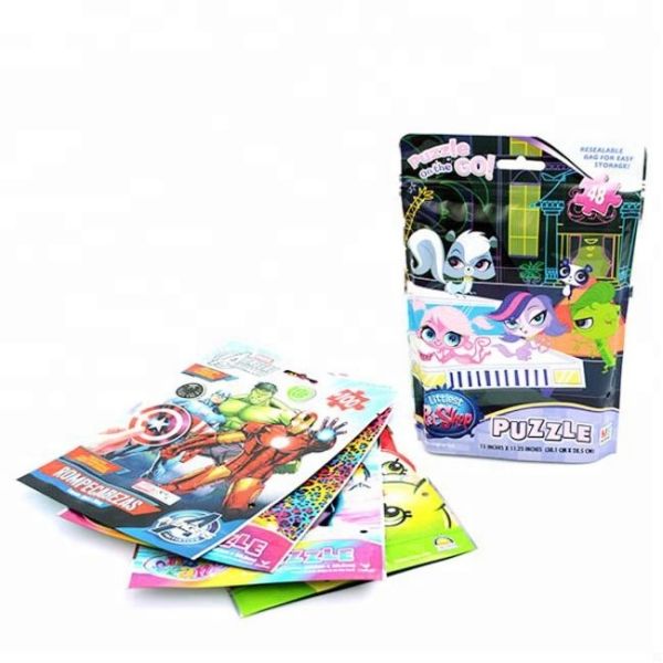 aluminum foil toy packaging full color plastic resealable bags