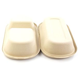 diaposable paper pulp take away food fruit contianer lunch box