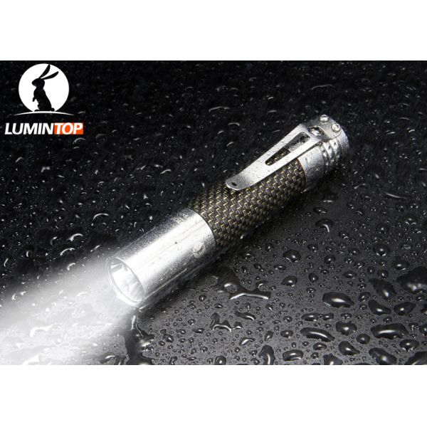 SS Portable Everyday Carry Flashlight For Gift AA Battery Powered