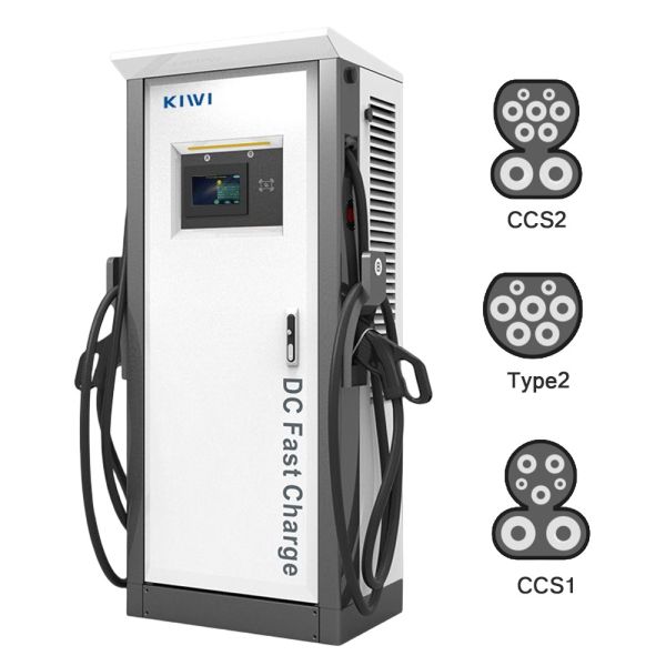 Buy 50Hz±10Hz Grid Frequency Chademo Type2 120KW EV DC Charging Pile for Electric Vehicles at wholesale prices