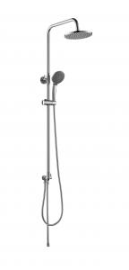 China Chrome Plated Solid Brass Rainfall Shower Fixtures With Height Adjustable Holder on sale