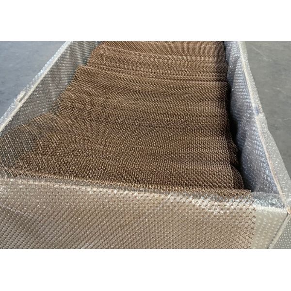 Height 0.6M 170M length Brozen Color Aluminium Chain Decoration Mesh for Curtain