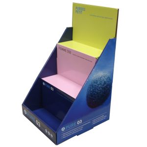 Commercial Cardboard Table Stand , High Durability 3 Tier Cardboard Display