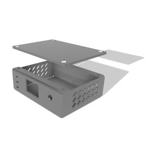 Painted Aluminum Sheet Metal Silver Powder Coating Fabrication Part Customized