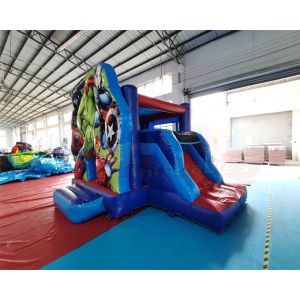 Super Hero Inflatable Bounce House Combo For Festival Activity