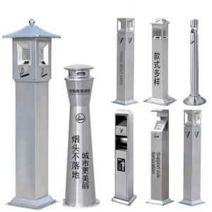 Vertical Customizable logo Hotel Smoke Extinguishing Column Outdoor Park