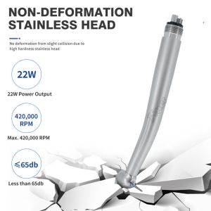 Stainless Steel Handpiece Ceramic Ball Bearing Triple Sprays Dental Handpiece