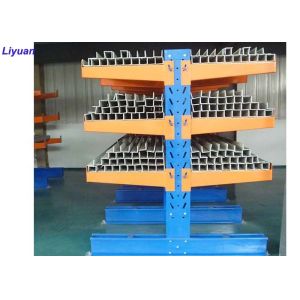 Industrial Structural Cantilever Rack Powder Coated Blue Coating Adjustable