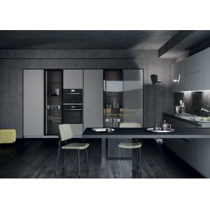 Modern Waterproof Melamine Kitchen Cabinets Complete Sets For Townhouse