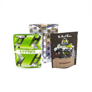 China Customized Three-Side Sealed Tobacco Cigar Mylar Bag Printable Design on sale