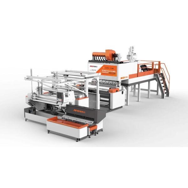 Buy 3 layers co-extrusion plastic stretch film extruder machine at wholesale prices