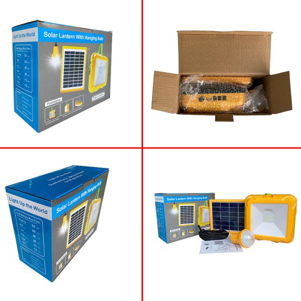 Buy super bright solar home light with hanging bulb USB phone charger for indoor & outdoor at wholesale prices