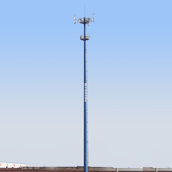 Buy 32m/S 40m Monopole Steel Tower For Communication at wholesale prices