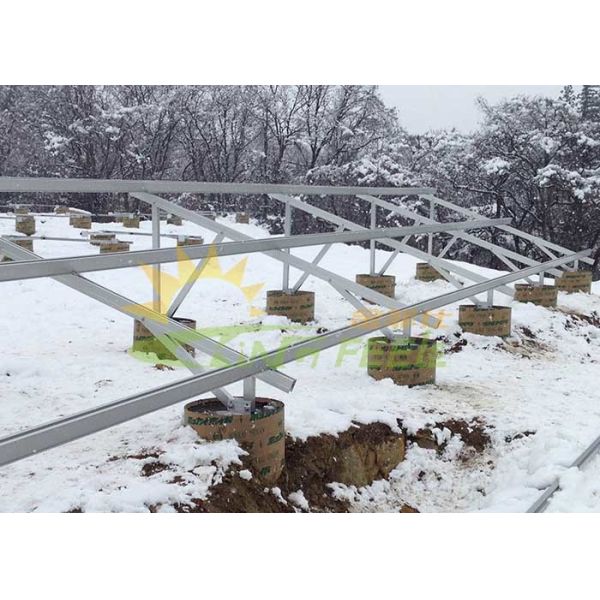 Buy Light Weight Aluminum Ground Mount Solar System With Outstanding Corrosion Resistance at wholesale prices