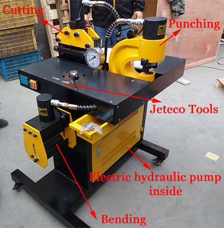 Buy Portable hydraulic busbar processing machine HHM-200H hydraulic busbar machine for bending cutting and hole punching at wholesale prices