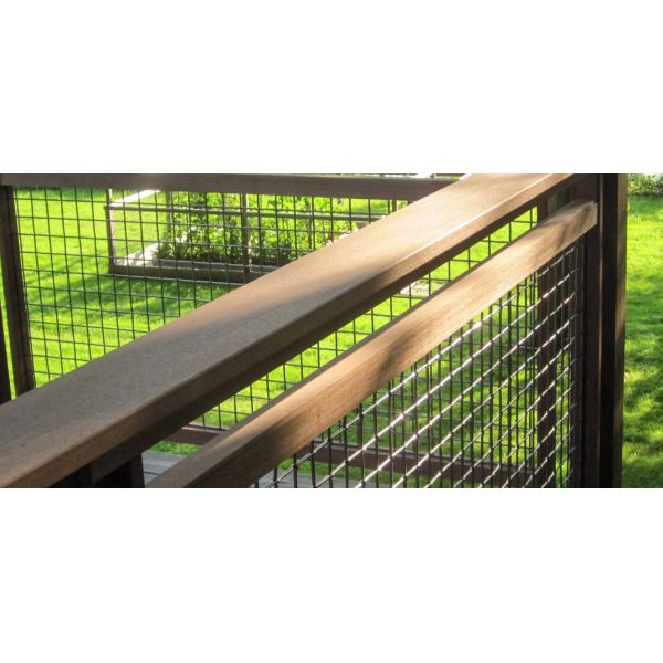 Architectural 0.472" Opening Lock Crimped Wire Mesh 0.102" 0.059" Wire