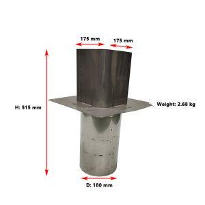 China 180MM SS304 Chimney Flue Rain Caps Cover Spiral Duct Cowl on sale