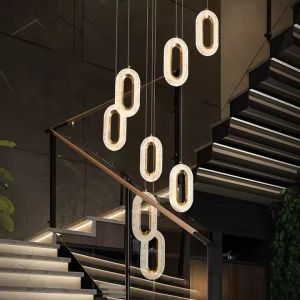 3200-6500K Three Colors Changing Light LED Chandelier Modern Light Luxury