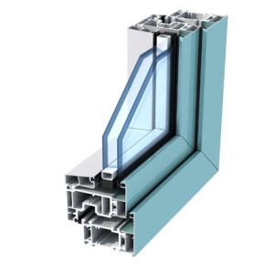 Office Room Aluminum Window Extrusion Profiles , Casement Door extruded aluminum