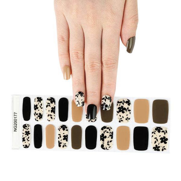 Hot sale fashional Shanghai Huizi factory nail art nail stickers & wraps