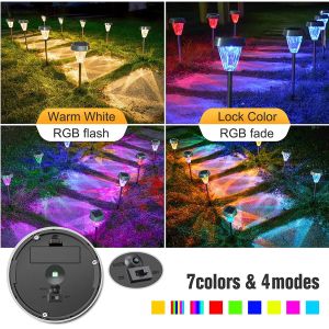 IP65 Waterproof Ground Level Landscape Lighting Solar Powered Landscape Lights