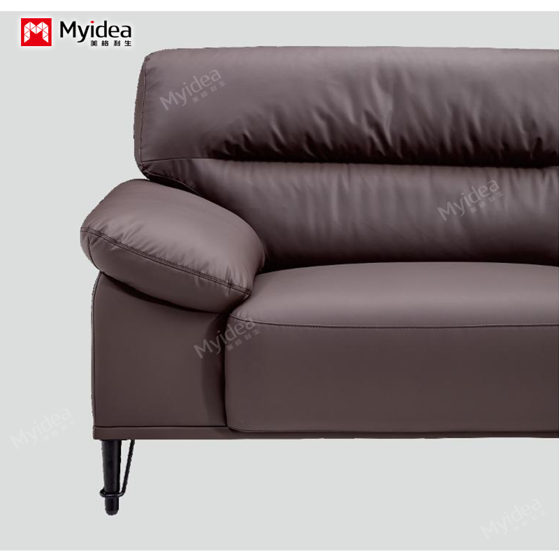 Simple luxury solid wood frame office sofa set lightweight luxury business