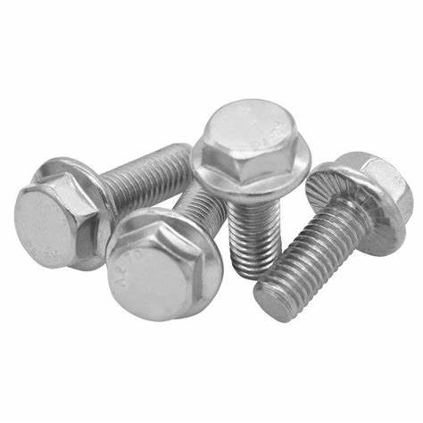 Buy M10 M12 Galvanized Hex Hexagon Head Flange Metal Bolt Carbon Steel B7 B7M DIN6921 at wholesale prices