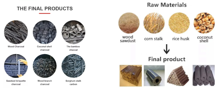 200-500kg/H Biomass Briquetting Machine 3800-4800Kcal/Kg Biomass Briquette Extruder