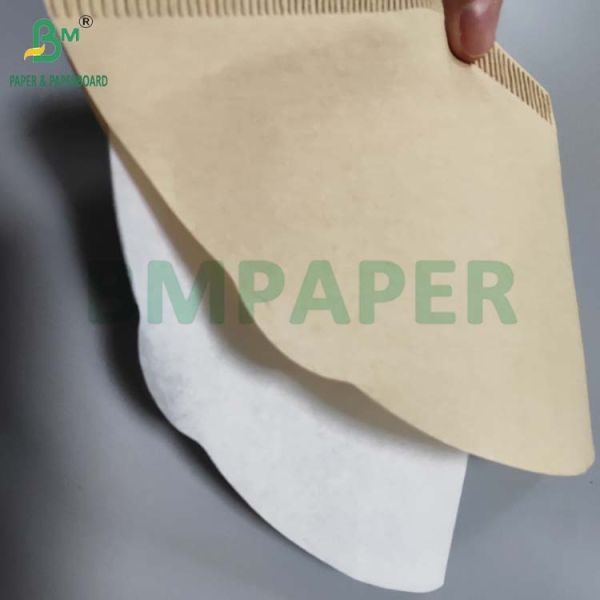 50gsm Natural White Brown Coffee Filter Paper Sheet For Drip Coffee Maker