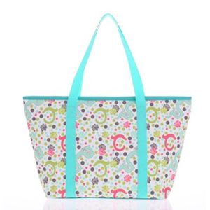 Custom Printed Tote Bags Reusable Polyester Handbag for Womens