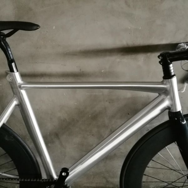 700C CE OEM 7005 Aluminum Alloy Fixed Gear Single Speed Adult 80MM Rim Carbon Fork Track Bike
