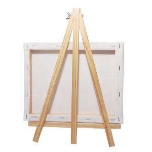 Tabletop Mini Art Easel And Canvas Set , Canvas Easel Paint Set Custom Size