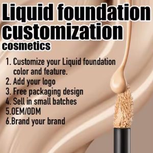 Wholesale Natural Mineral Face Cream Liquid Foundation Waterproof Sunscreen Full