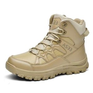 Quality Large Size Tactical Combat Boots Yellow Hiking Shoes For Desert for sale