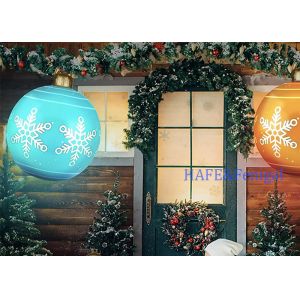 24 Inch PVC Inflatable Christmas Ball LED Light and Remote Control Indoor