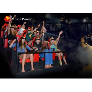 Entertainment Interactive 7D Movie Theater 7d Simulator With 6 DOF Platform