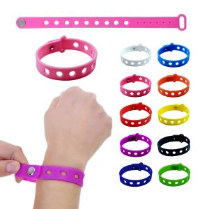 Silicone Processing Design Adjustable Charms Wristband Bracelets for Events