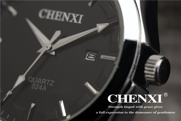 C024A PayPal Accepted Stainless Steel Case Back Strap Cool Business Man Quartz Watch Mens