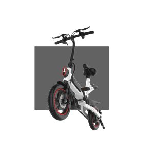 Lightweight Ladies Folding Bicycle , Compact Folding Power Assisted Bicycle