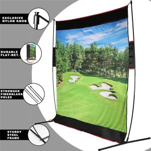 High Durability Fiberglass Golf Hitting Practice Net Durable Long Frame